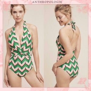 Allihop plunge maillot swimsuit from Anthropologie